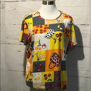 Peter Nygard Color Cherry  Top